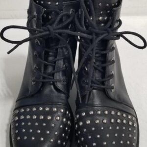 Studded Black Ankle Boots